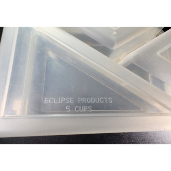 Eclipse Rectangular Divided Food Storage Thick Plastic Container - Picture 5 of 9